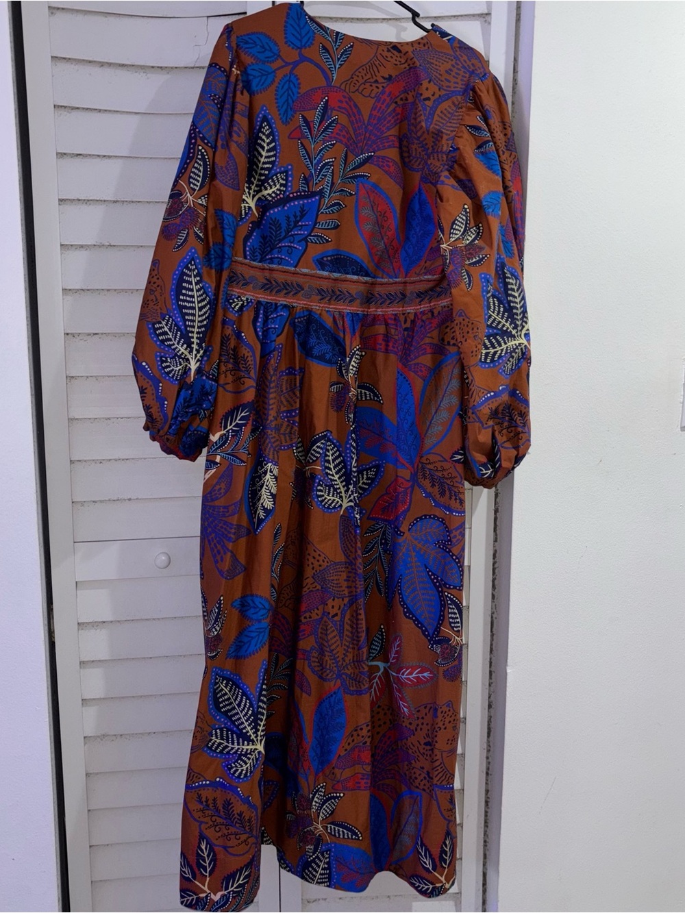 Farm Rio Tropical Print with Leaf and Jaguar Detail Dress Size XL - Picture 12 of 14